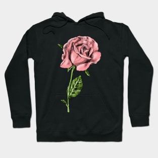 Rose Print Hoodie